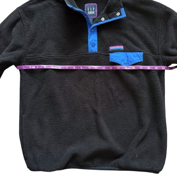 Gap Arctic Fleece Pullover Kids 14-16 Snap Front Pocket Outdoors Retro Boys Girl - Picture 4 of 14